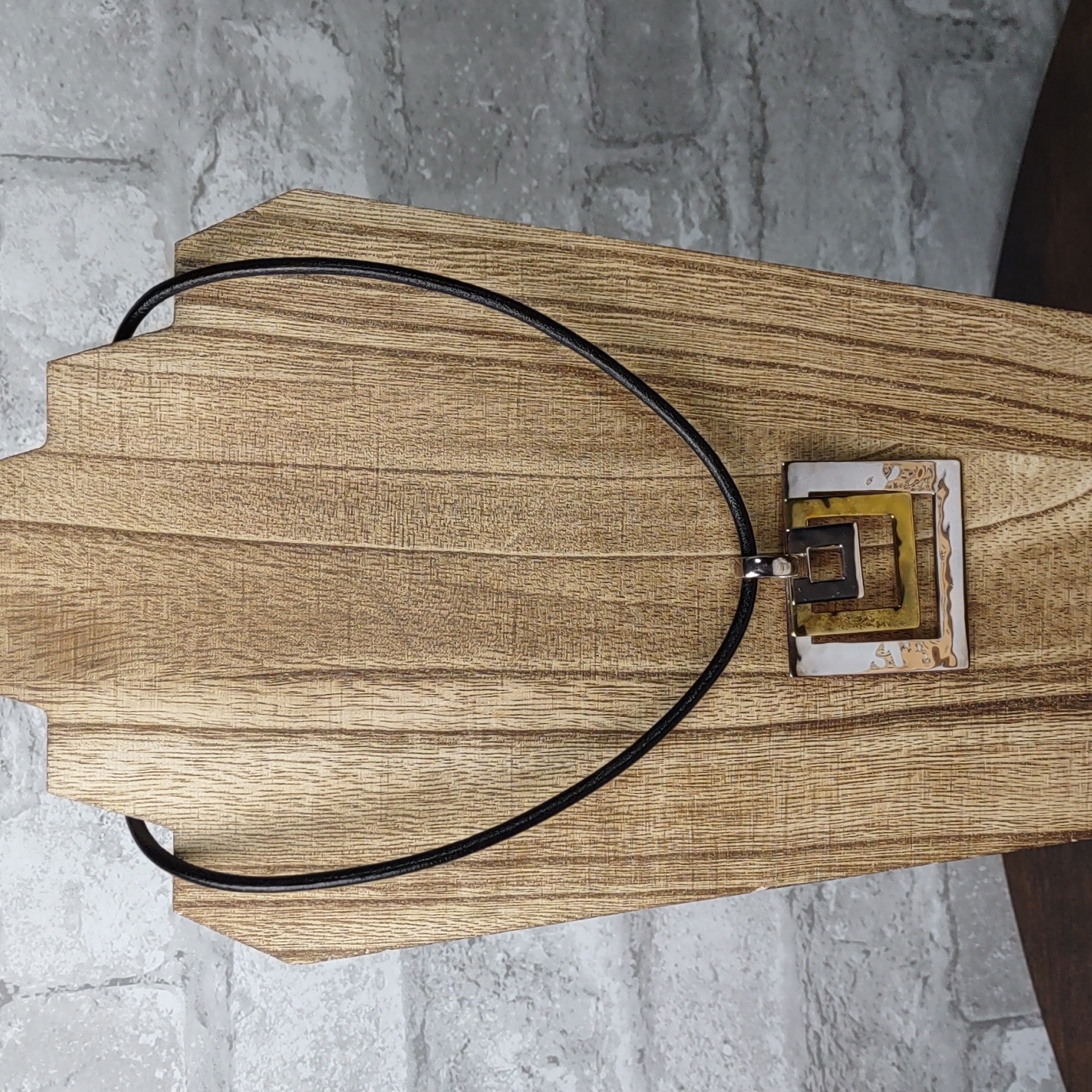 Rlm Studio Sterling Silver/Brass Geometric Necklace